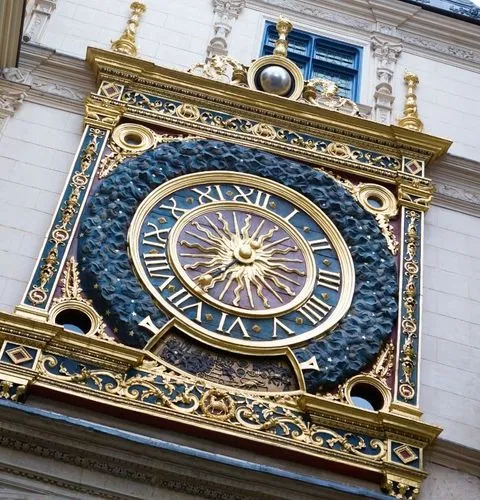 Gros-Horloge astronomical clock medieval Rouen Normandy